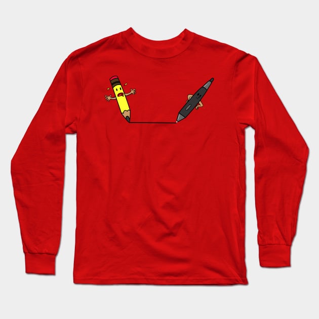 Tug-of-war Long Sleeve T-Shirt by peekxel